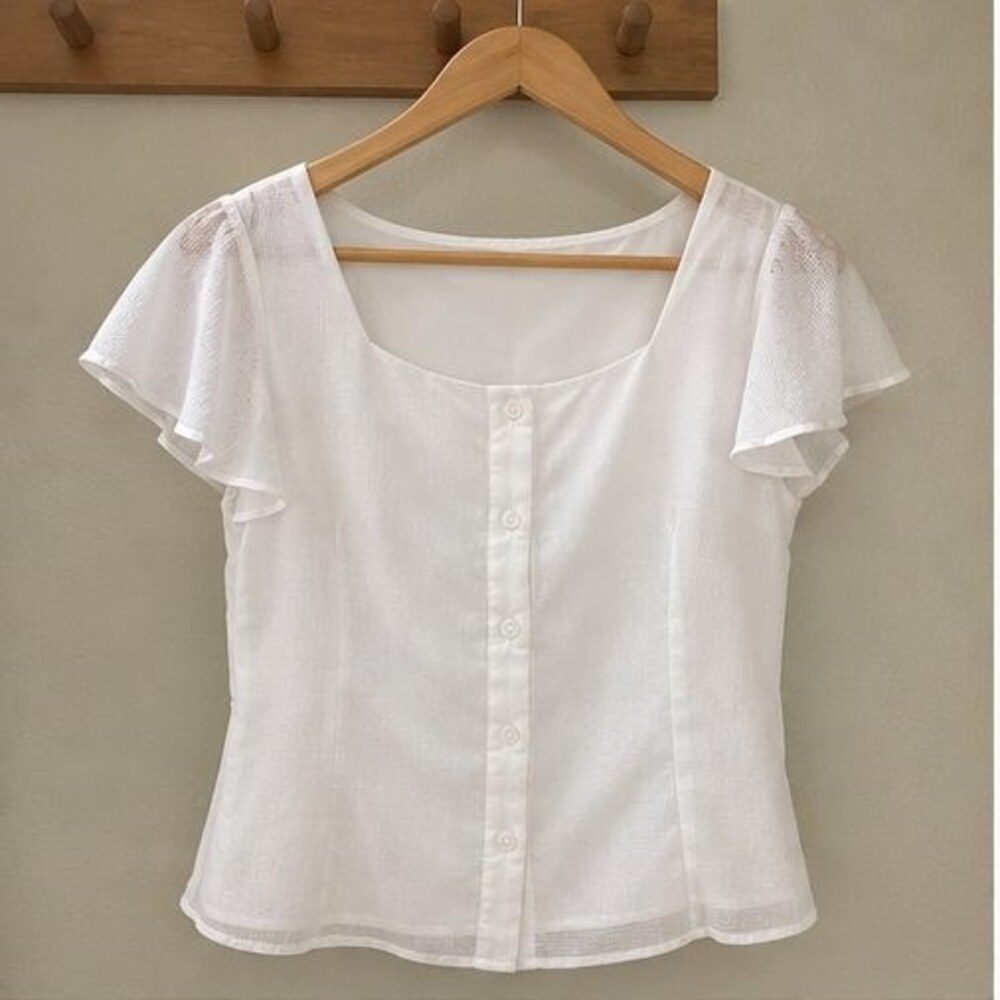 White Wrap Blouse